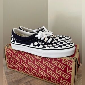 Vans Navy Era Checkerboard Sneakers